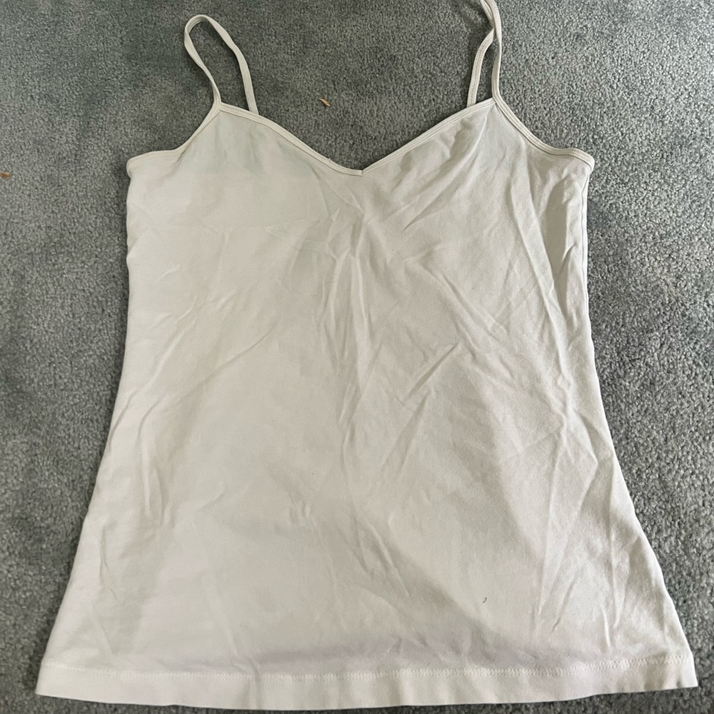 WHITE old navy tank top/undershirt